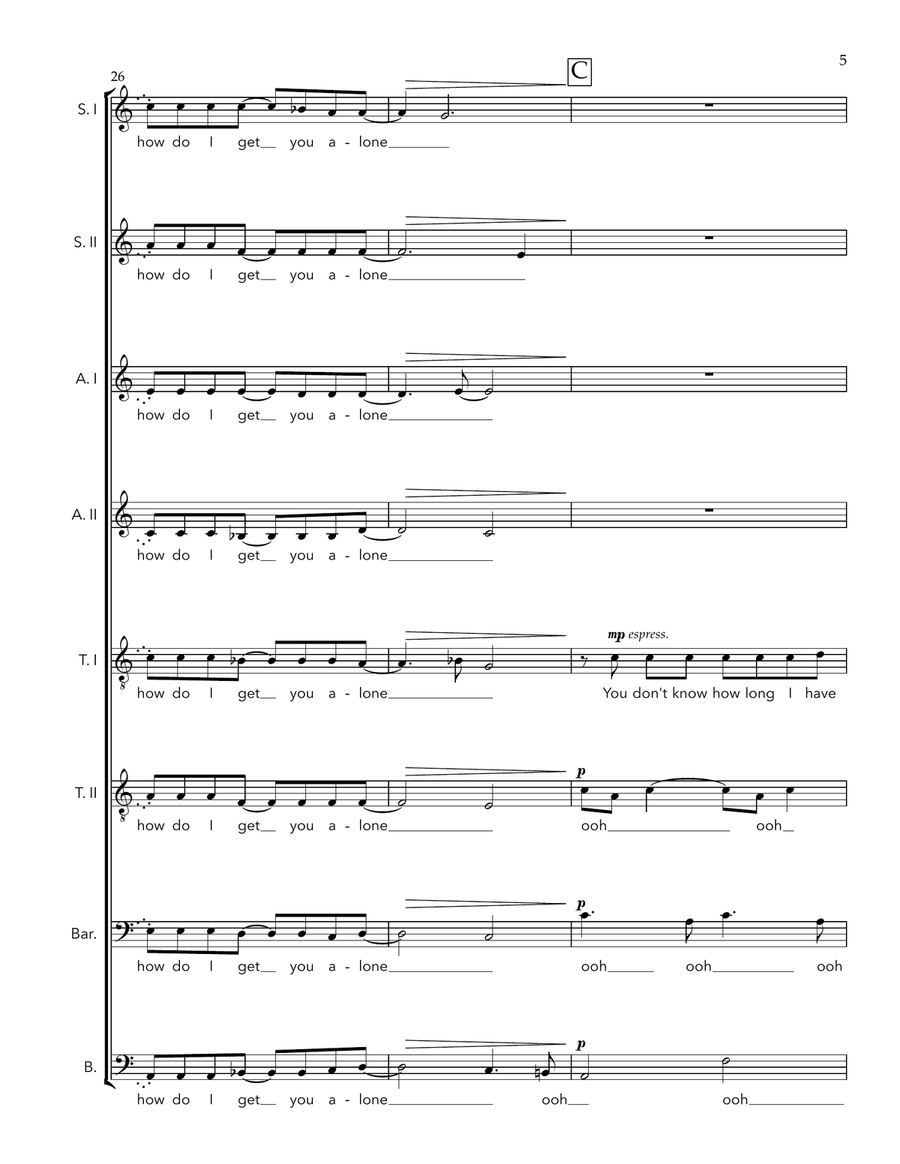 Alone Alone Divisi scores gallery preview page 5