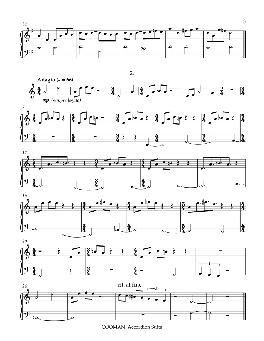 Accordion Suite Accordion scores gallery preview page 3