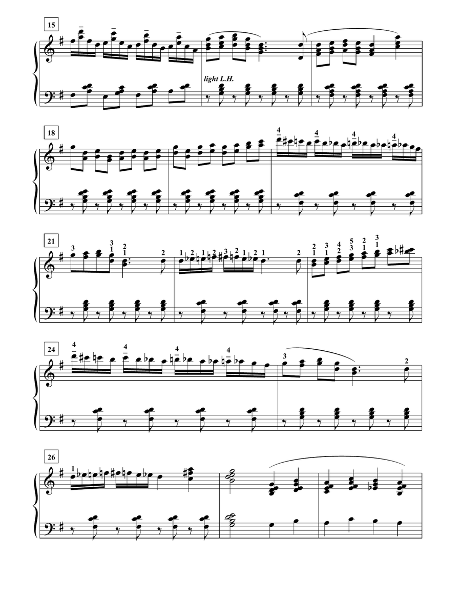 In My Heart There Rings a Melody with Flight of the Bumblebee Piano scores gallery preview page 2