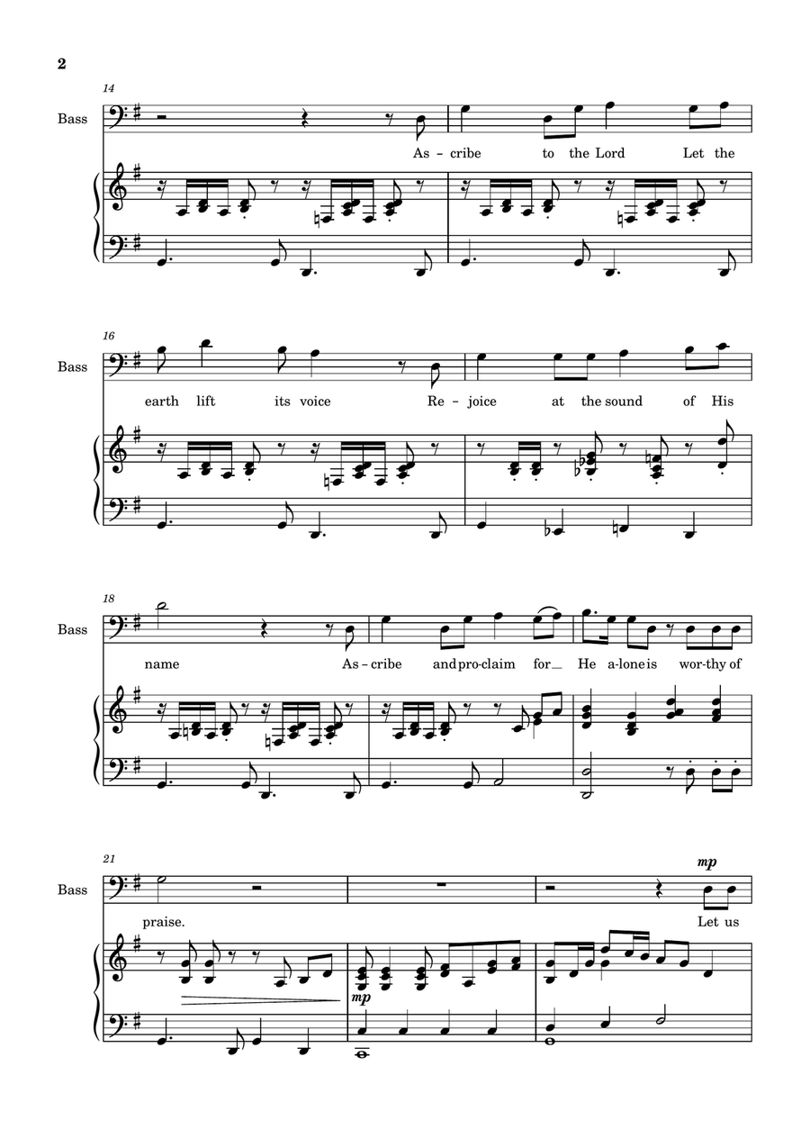 Ascribe to the Lord Ascribe to the Lord A Cappella scores gallery preview page 2