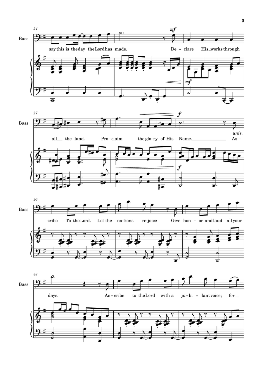 Ascribe to the Lord Ascribe to the Lord A Cappella scores gallery preview page 3