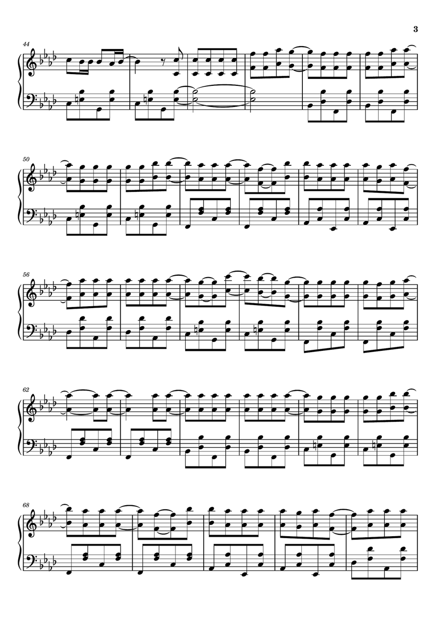 A Un Passo Da Te A Un Passo Da Te Piano Solo scores gallery preview page 3