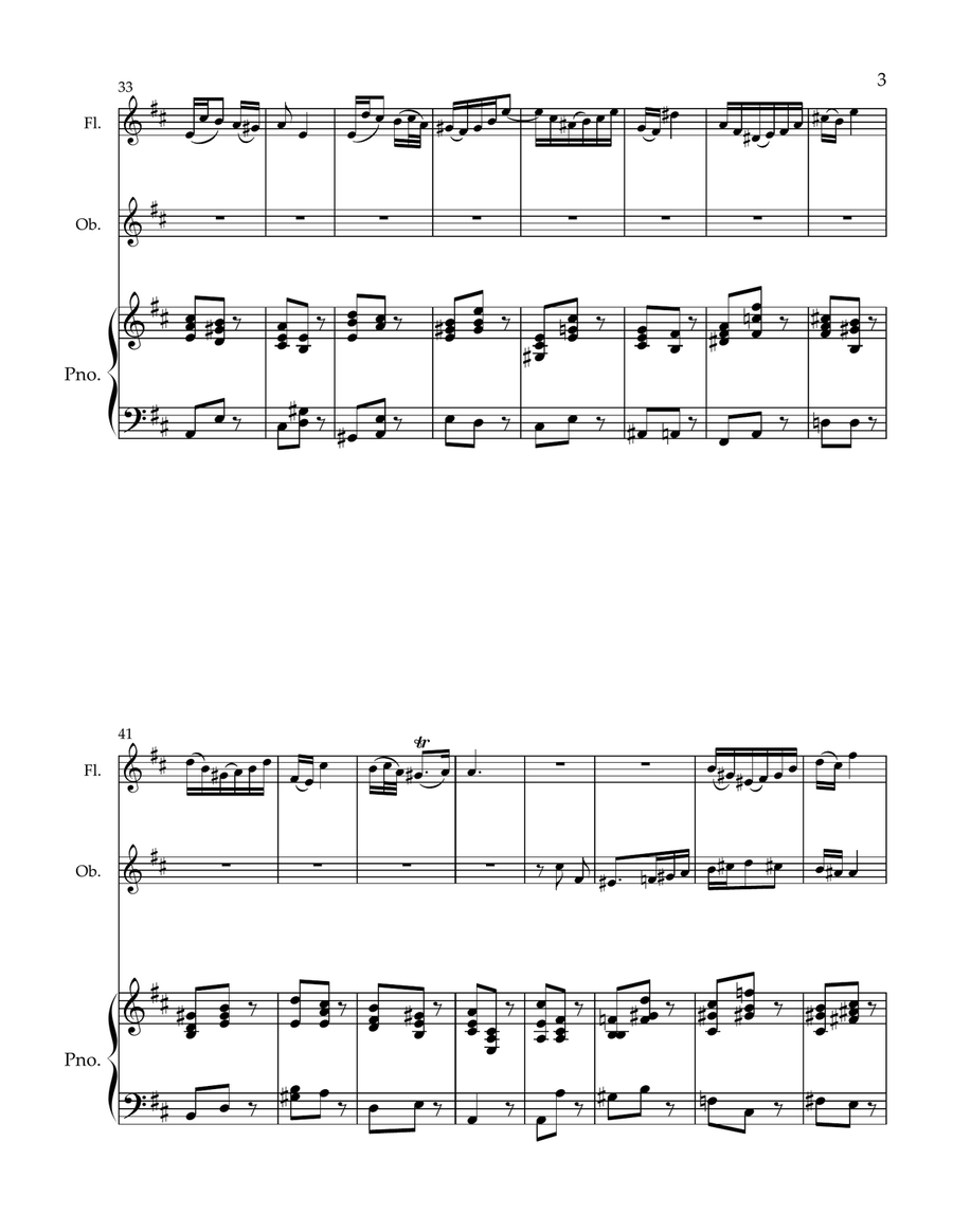 BWV 92 No. 8 BWV 92 No. 8 Flute Duet scores gallery preview page 3