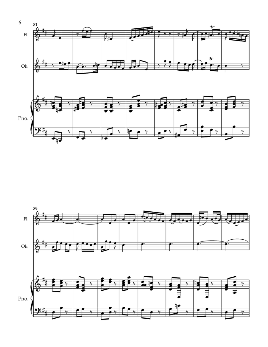BWV 92 No. 8 BWV 92 No. 8 Flute Duet scores gallery preview page 6