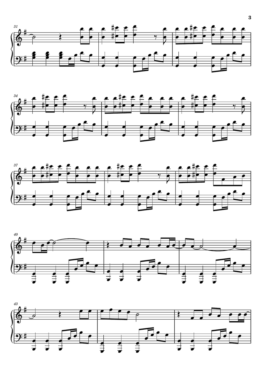 Pump It Up Pump It Up Piano Solo scores gallery preview page 3