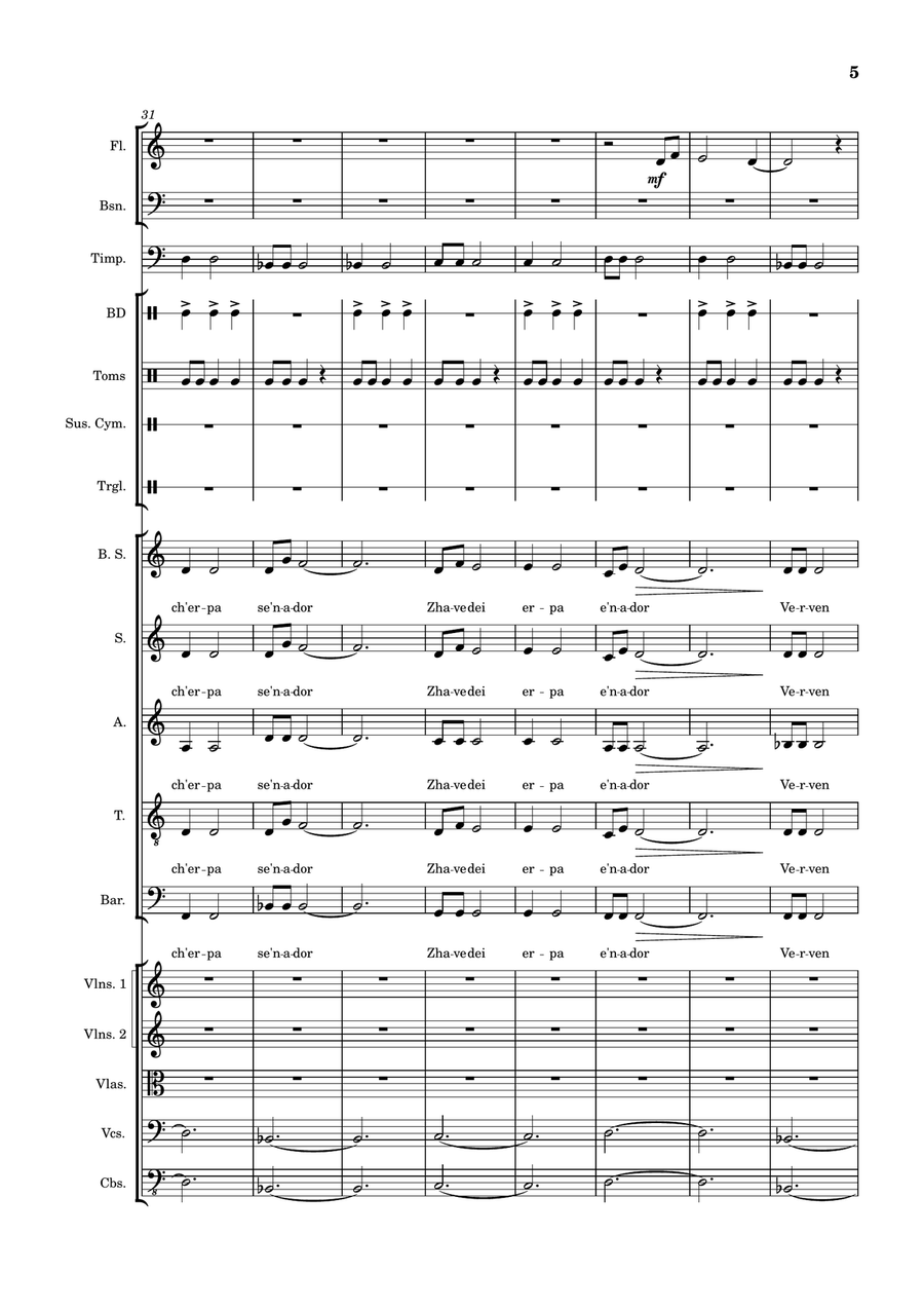 Mhysa Mhysa Large Ensemble scores gallery preview page 5