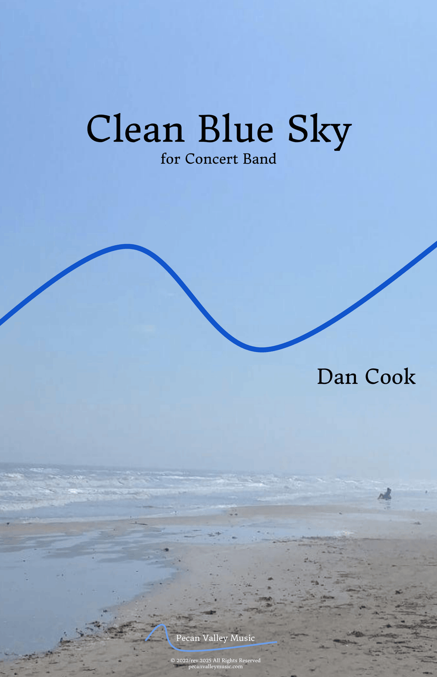 Clean Blue Sky Concert Band scores gallery preview page 1