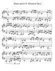 Piano piece N. Hiranrat Op.2