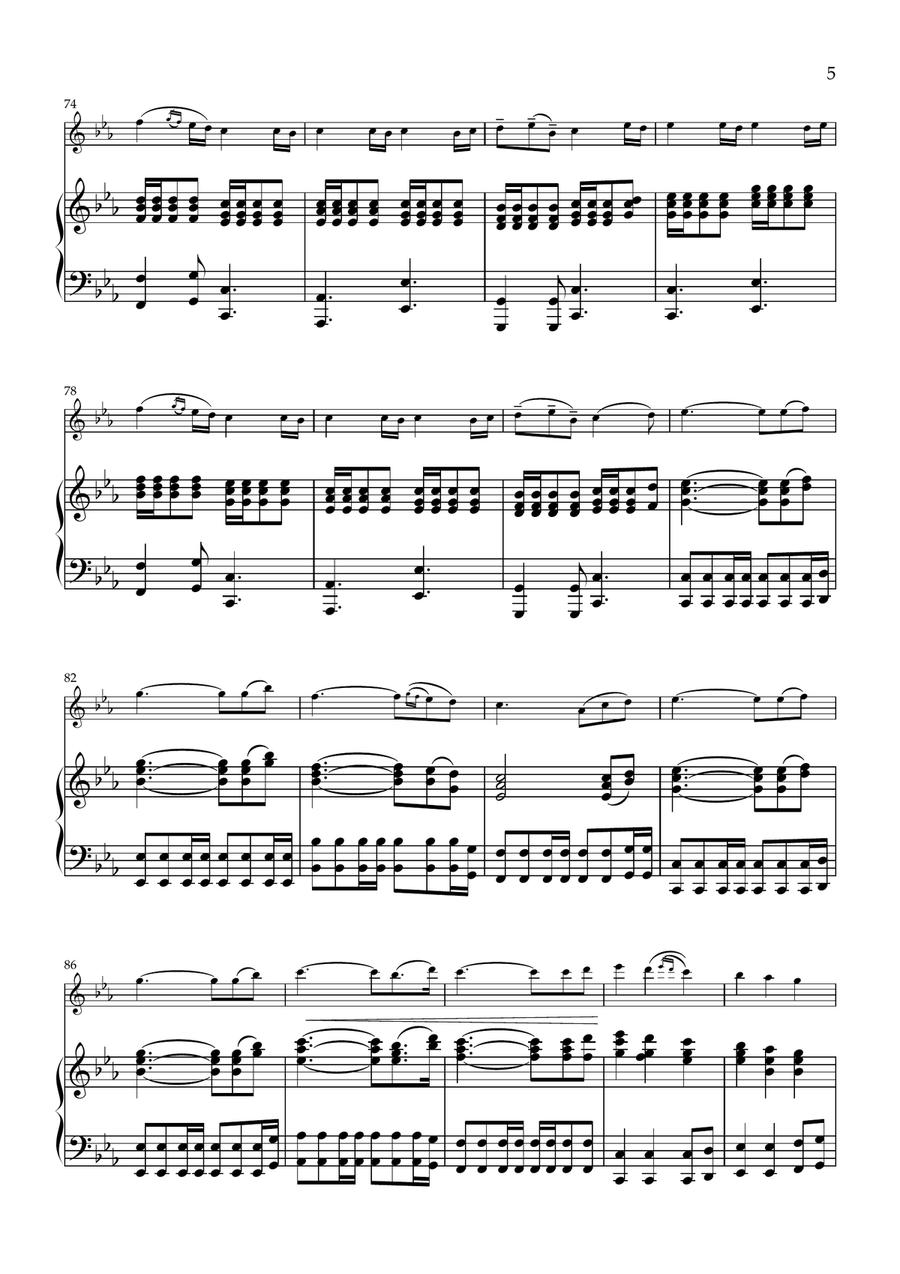 Elder Scrolls III Morrowind Violin Solo scores gallery preview page 5