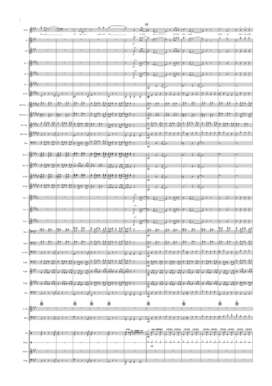 Time Warp Time Warp Concert Band scores gallery preview page 2