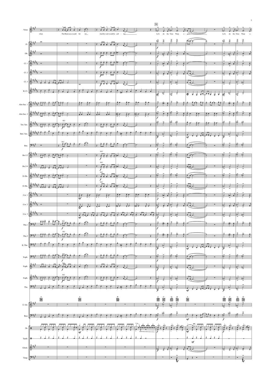 Time Warp Time Warp Concert Band scores gallery preview page 3