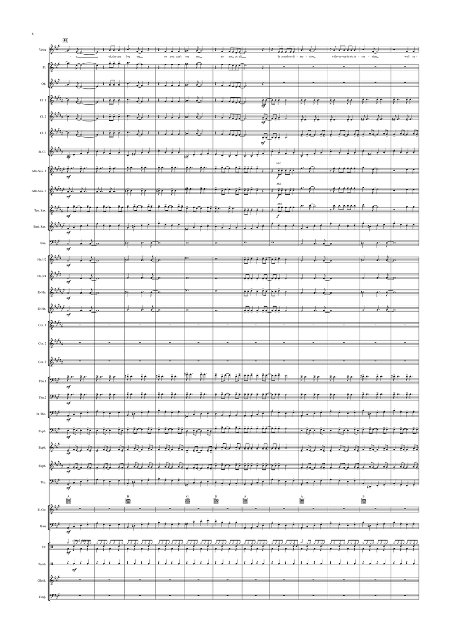 Time Warp Time Warp Concert Band scores gallery preview page 6