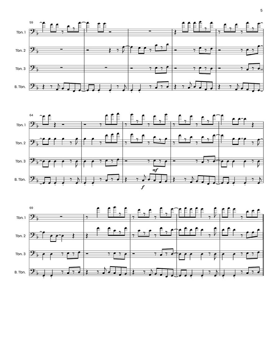 Locked Out Of Heaven Locked Out Of Heaven Small Ensemble scores gallery preview page 5