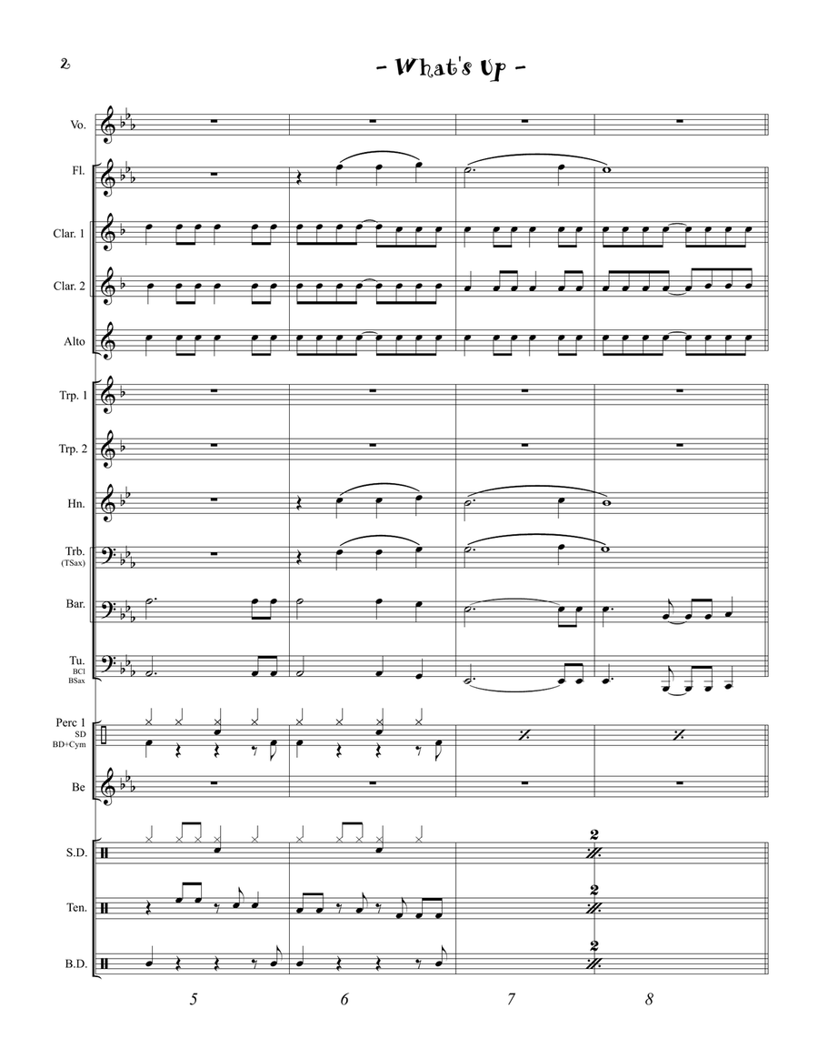 What's Up Marching Band scores gallery preview page 4