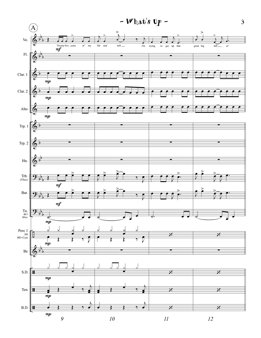 What's Up Marching Band scores gallery preview page 5