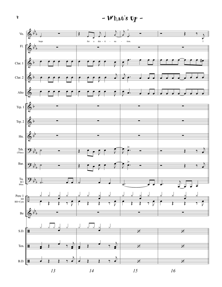What's Up Marching Band scores gallery preview page 6
