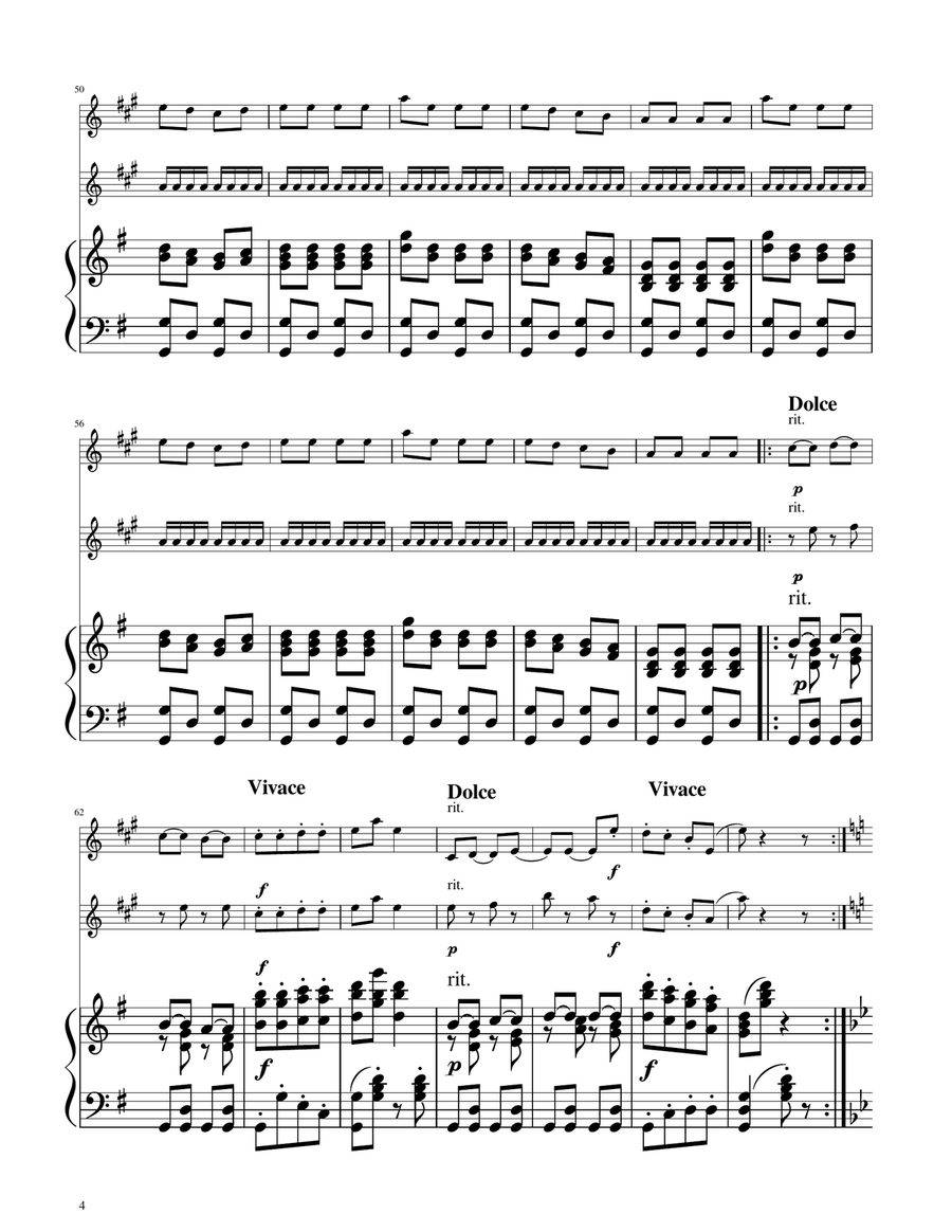 Hungarian Dance No. 5 - Clarinet Duet Clarinet Duet scores gallery preview page 4