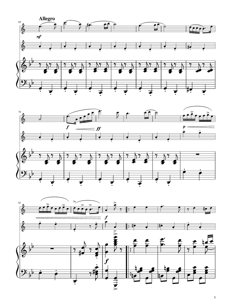 Hungarian Dance No. 5 - Clarinet Duet Clarinet Duet scores gallery preview page 5