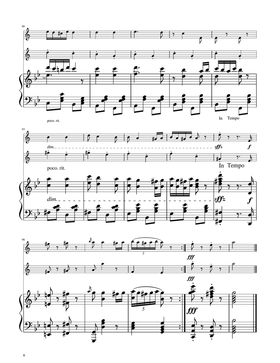 Hungarian Dance No. 5 - Clarinet Duet Clarinet Duet scores gallery preview page 6