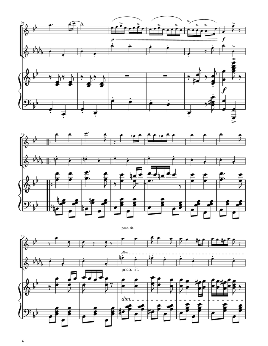 Hungarian Dance No. 5 - Oboe and Oboe D'amore Duet Woodwind Duet scores gallery preview page 6