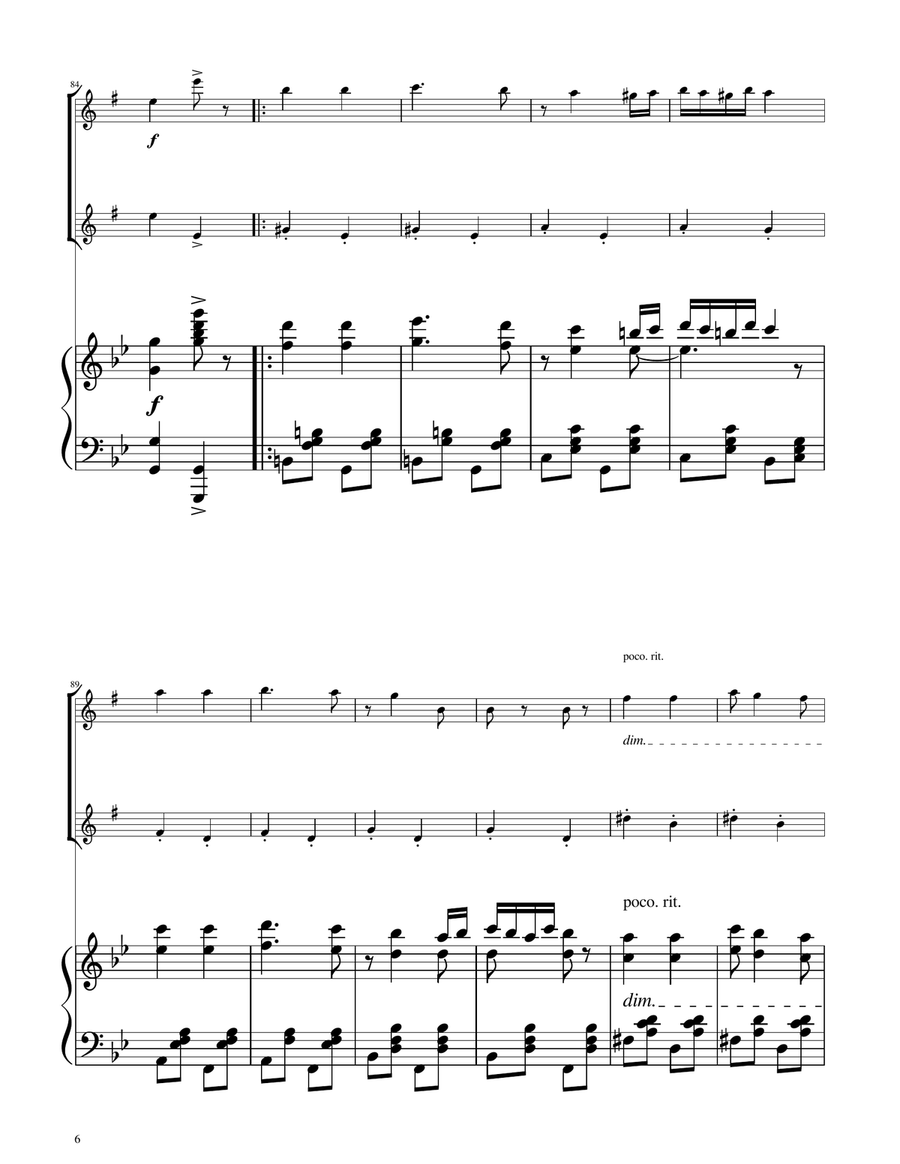 Hungarian Dance No. 5 - Alto Sax Duet Woodwind Duet scores gallery preview page 6