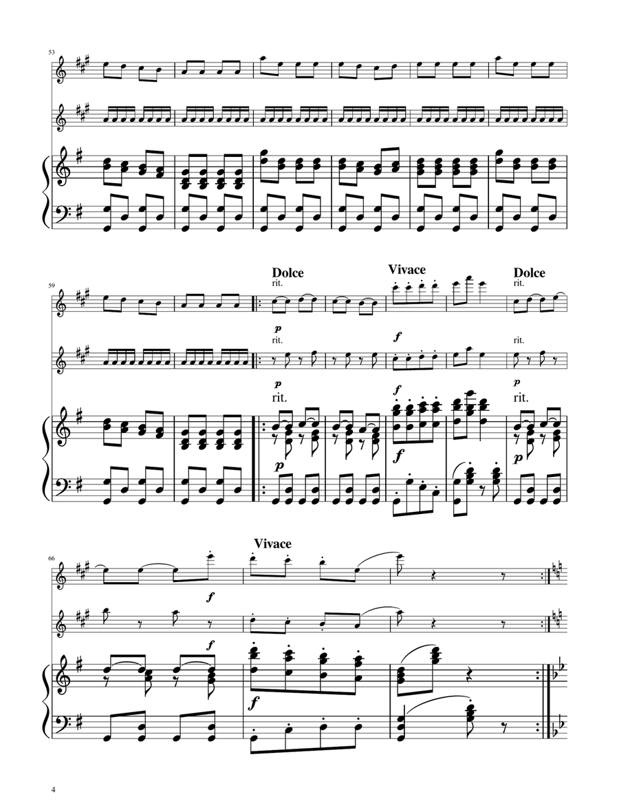 Hungarian Dance No. 5 - Tenor Sax Duet Woodwind Duet scores gallery preview page 4