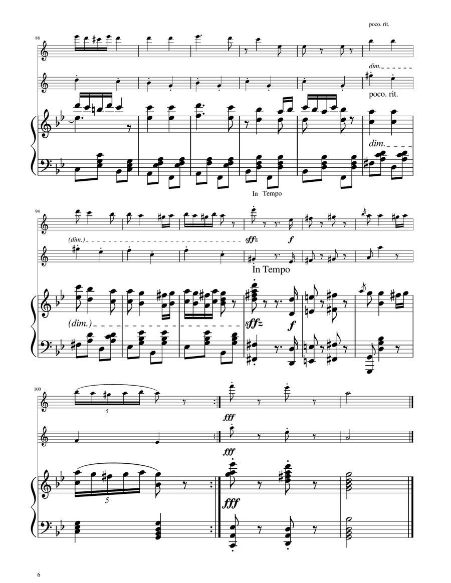 Hungarian Dance No. 5 - Tenor Sax Duet Woodwind Duet scores gallery preview page 6