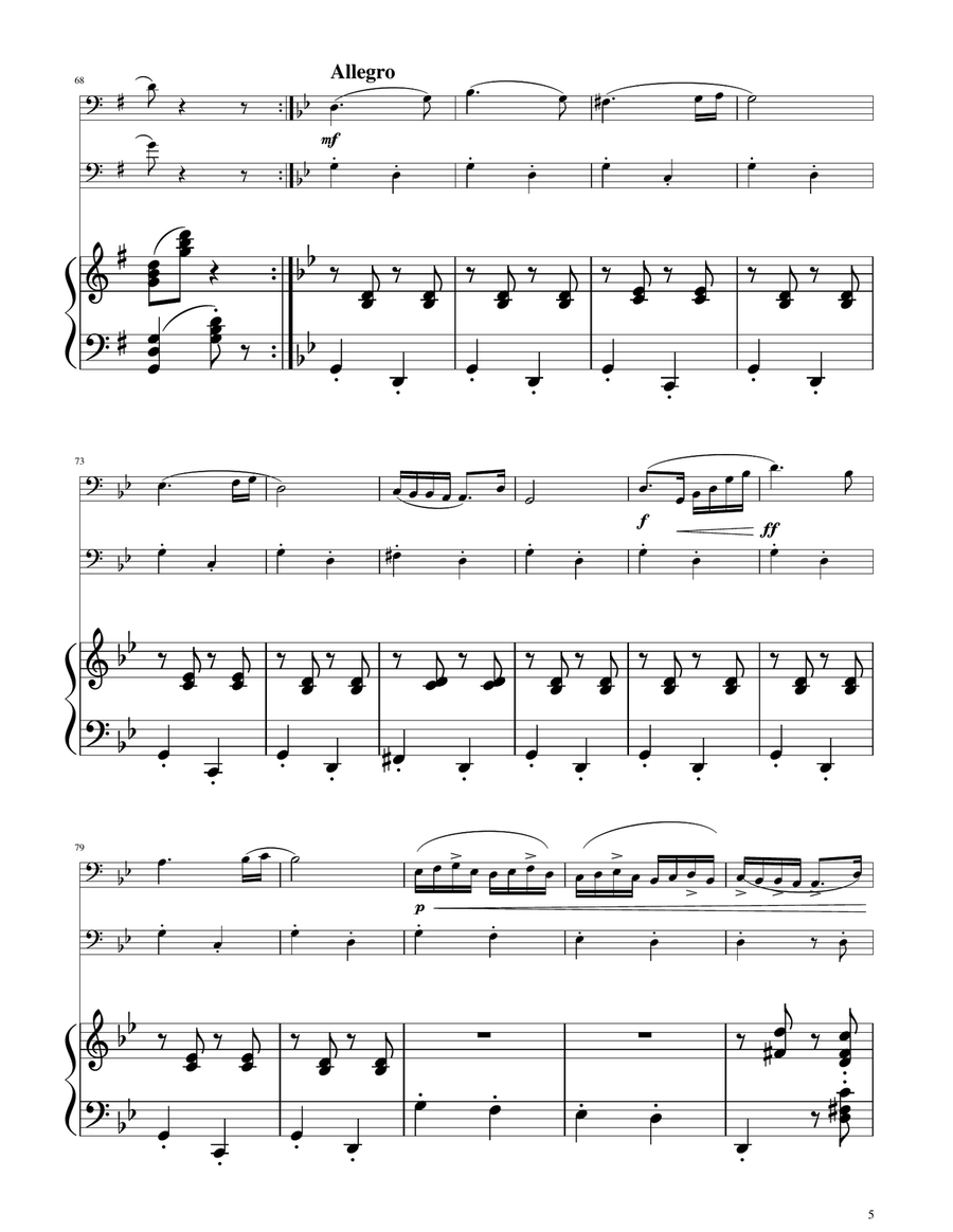 Hungarian Dance No. 5 - Trombone Duet Trombone Duet scores gallery preview page 5