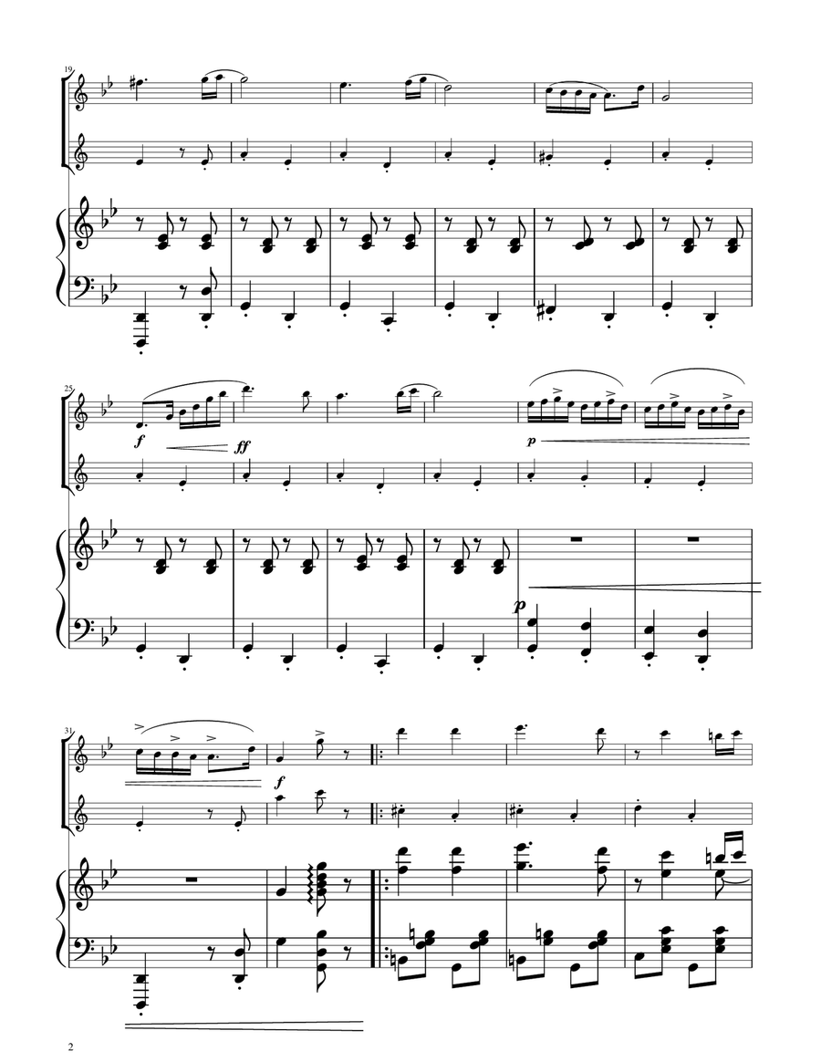 Hungarian Dance No. 5 - Oboe and Clarinet Duet Woodwind Duet scores gallery preview page 2