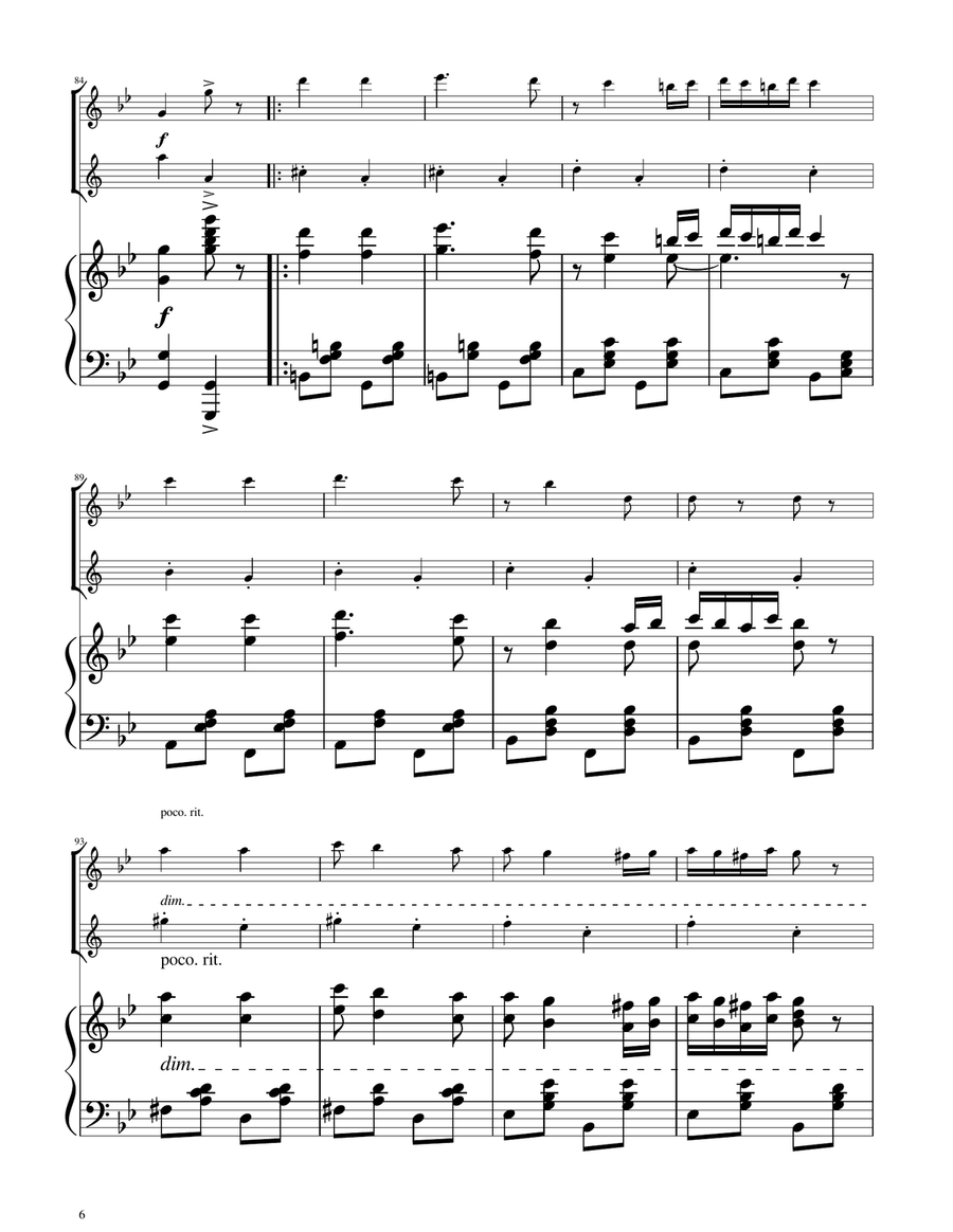 Hungarian Dance No. 5 - Oboe and Clarinet Duet Woodwind Duet scores gallery preview page 6