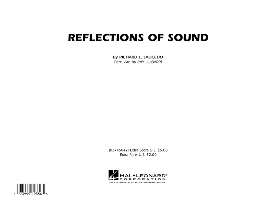 Reflections Of Sound - Conductor Score (Full Score) Marching Band scores gallery preview page 1