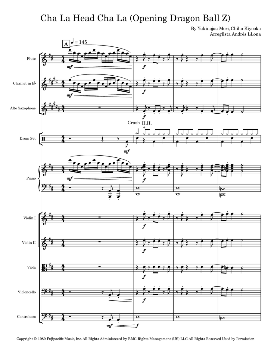 Cha La Head Cha La (We Gotta Power) Full Orchestra scores gallery preview page 1