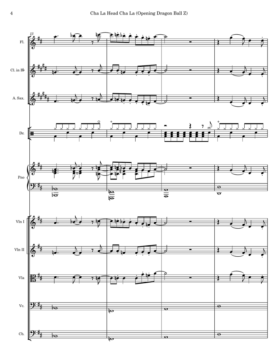Cha La Head Cha La (We Gotta Power) Full Orchestra scores gallery preview page 4