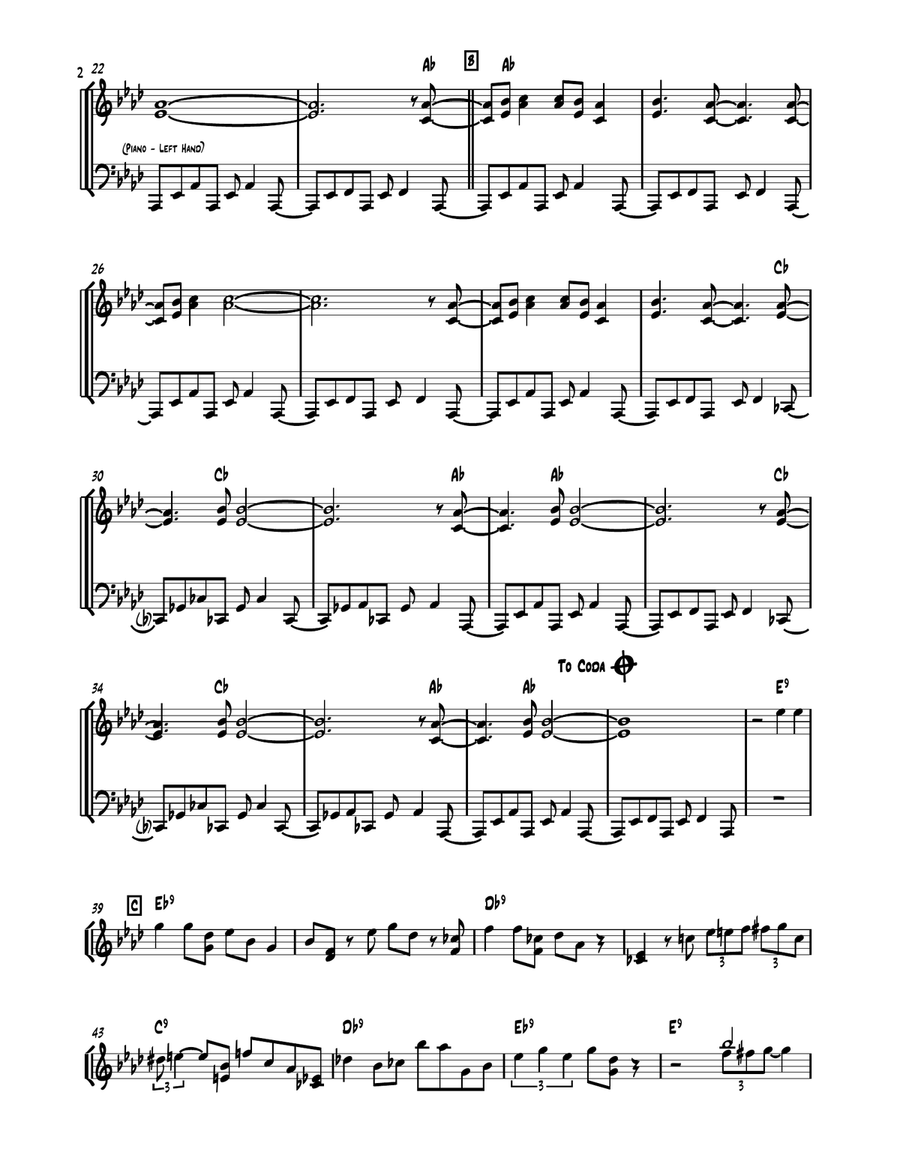 Linus And Lucy Piano scores gallery preview page 2