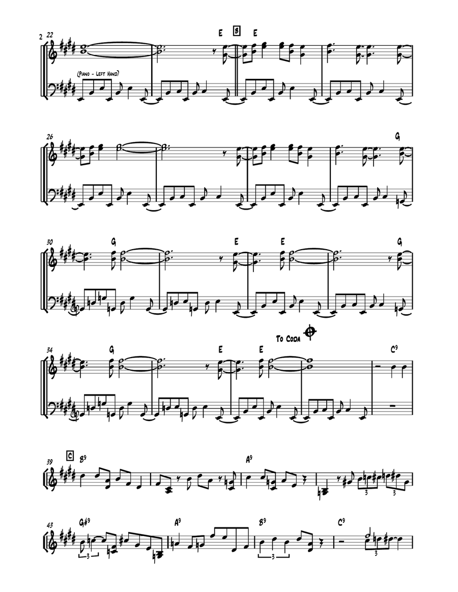 Linus And Lucy Piano scores gallery preview page 2