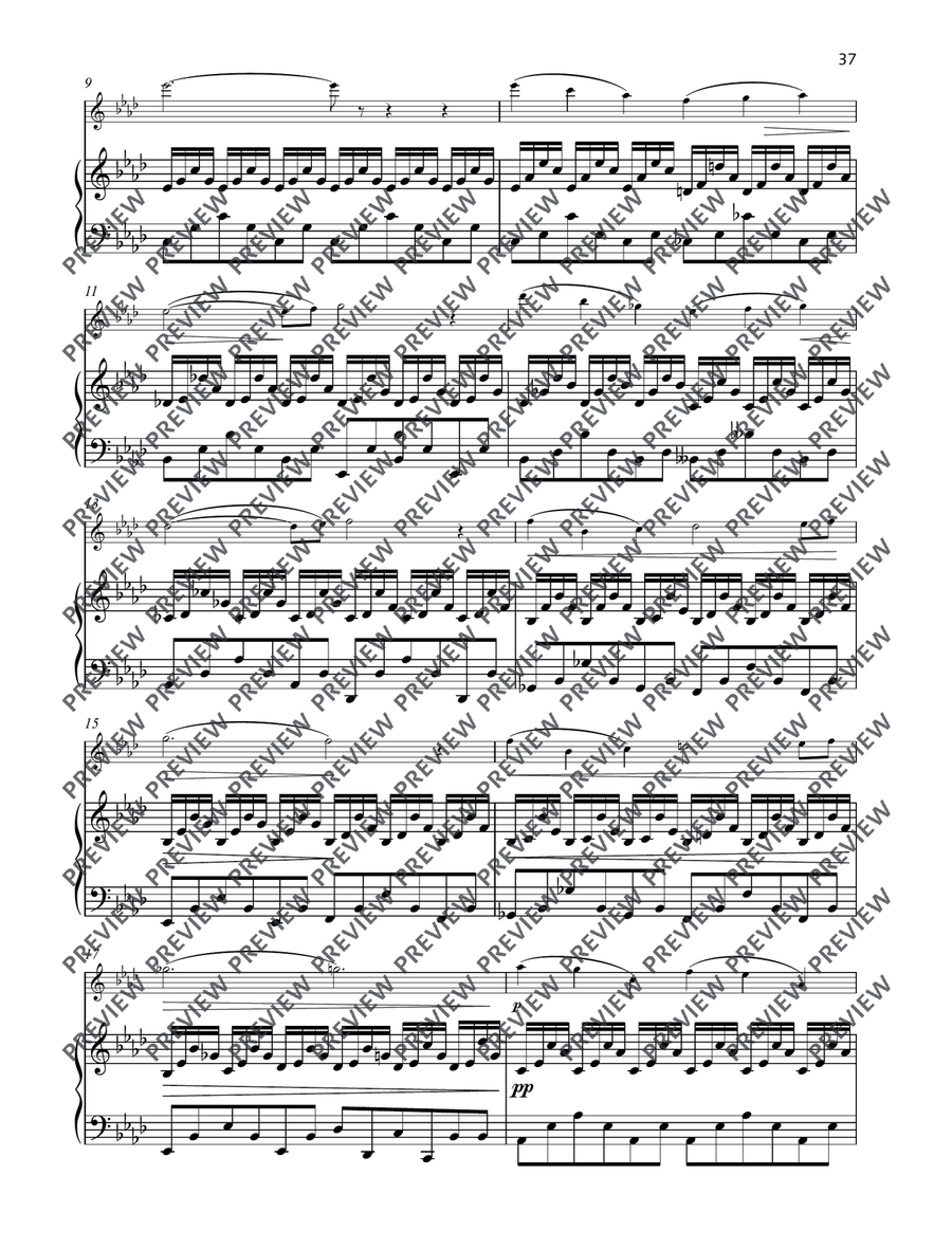 The Swan by Camille Saint-Saens Alto Recorder - Digital Sheet Music page 3