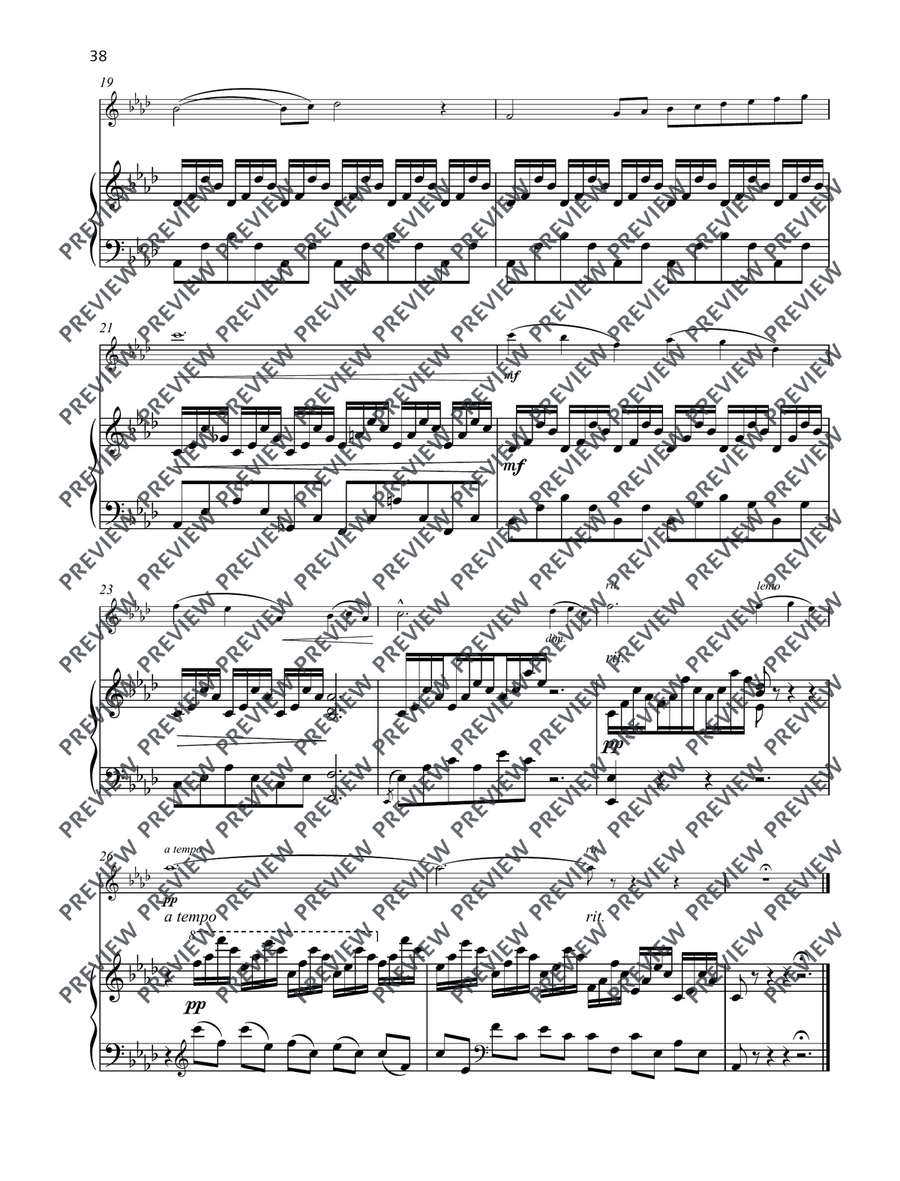 The Swan by Camille Saint-Saens Alto Recorder - Digital Sheet Music page 4