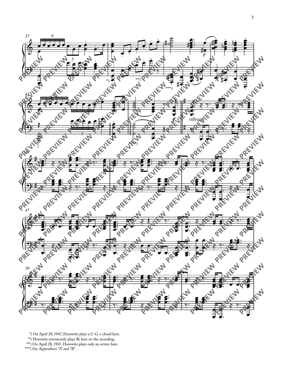 Theme and Variations on Mendelssohn’s Wedding March Piano Solo scores gallery preview page 8