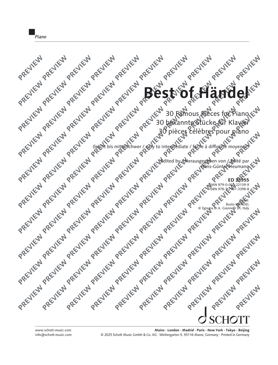 Best of Händel Best of Händel Piano Solo scores gallery preview page 2