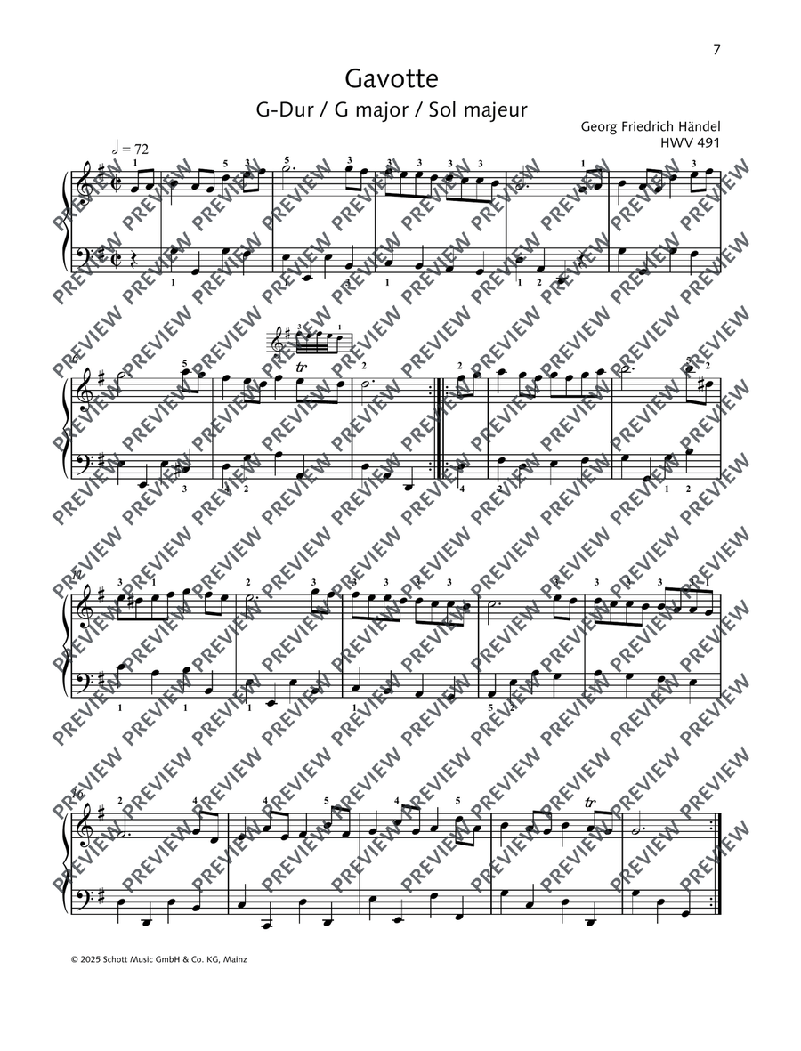 Best of Händel Best of Händel Piano Solo scores gallery preview page 8