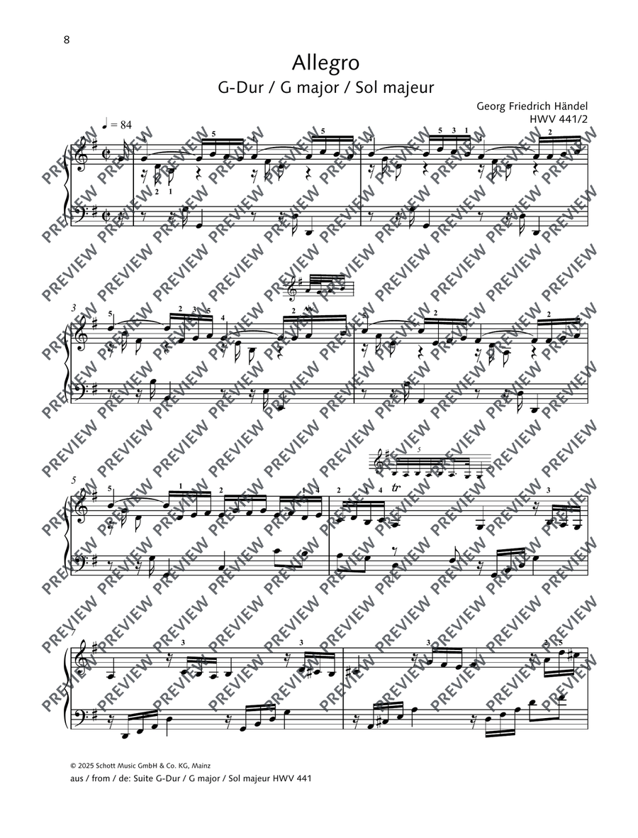 Best of Händel Best of Händel Piano Solo scores gallery preview page 9
