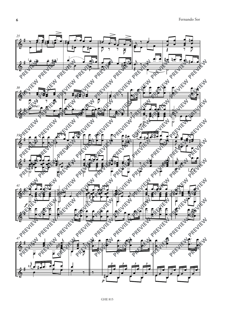 The Guitar Duos The Guitar Duos Miniature Score scores gallery preview page 7