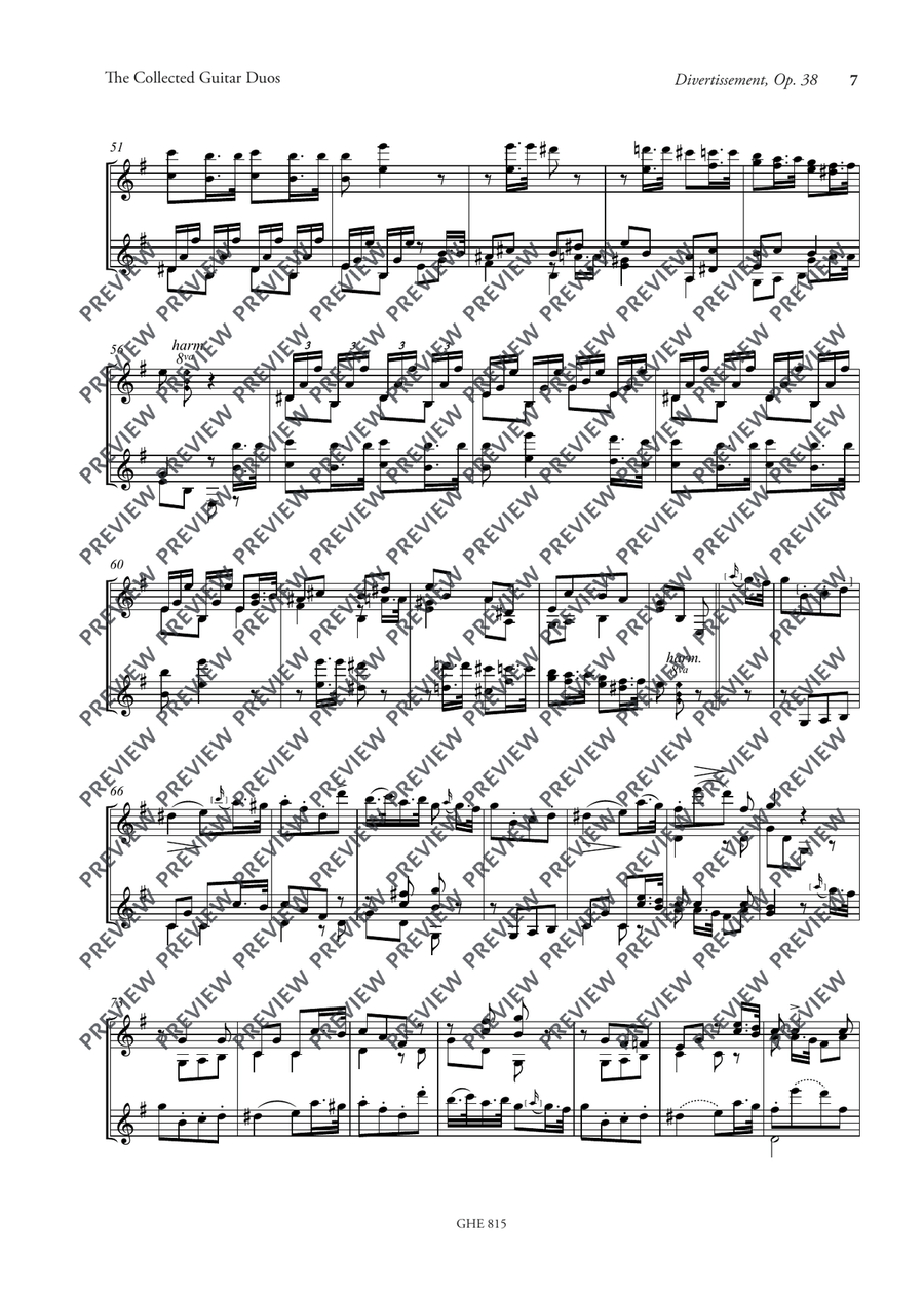 The Guitar Duos The Guitar Duos Miniature Score scores gallery preview page 8