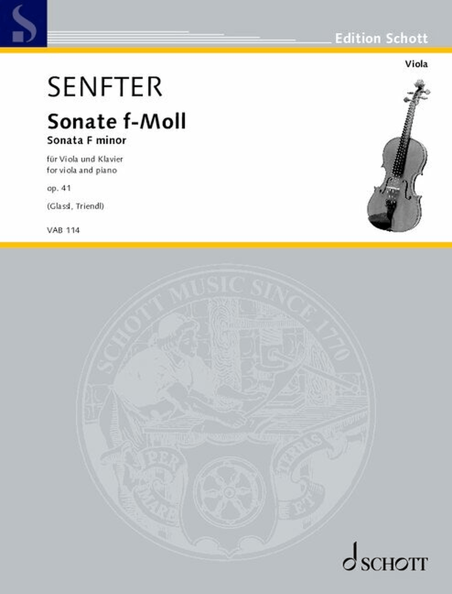 Sonata F minor Sonata F minor Piano Accompaniment scores gallery preview page 1