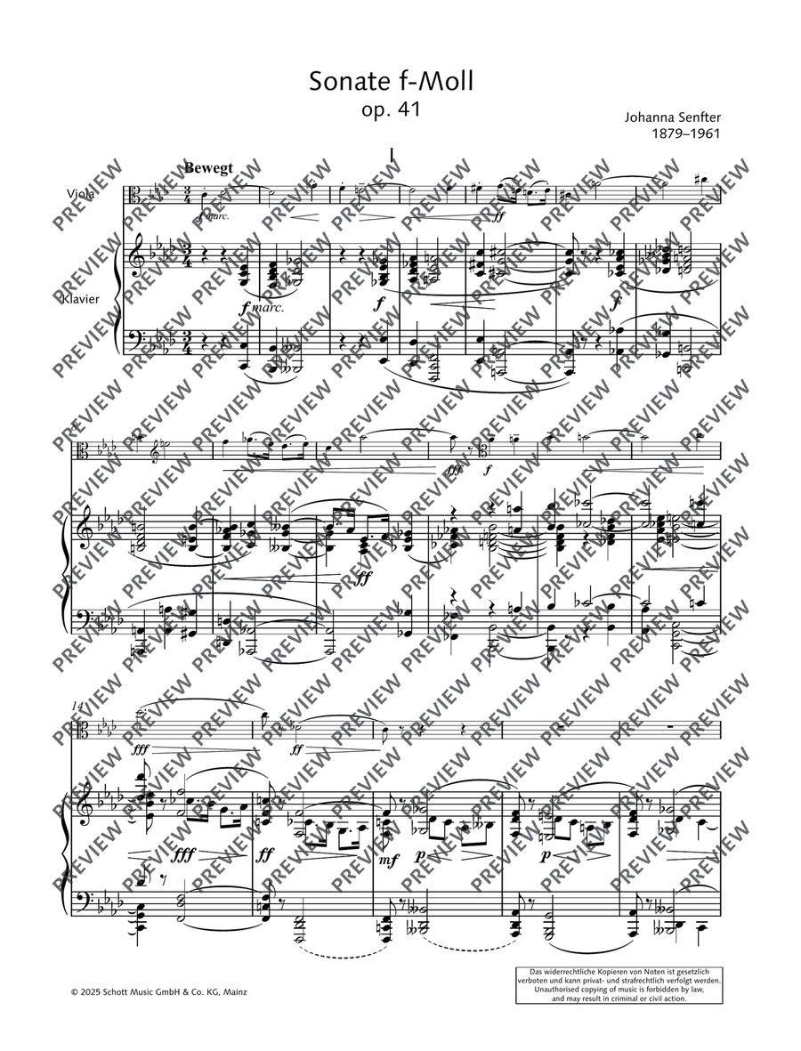 Sonata F minor Sonata F minor Piano Accompaniment scores gallery preview page 8