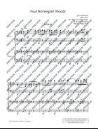 Four Norwegian Moods Piano Duet scores gallery preview page 8