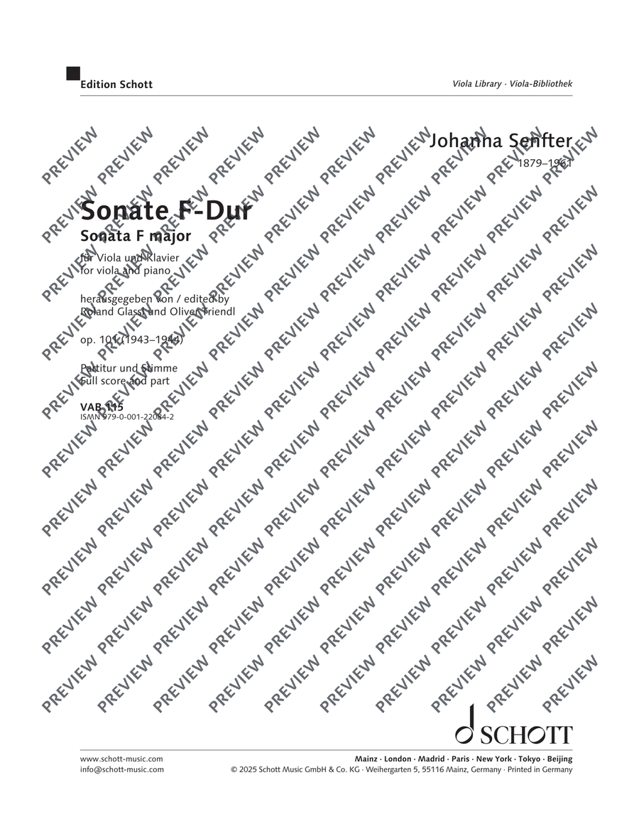 Sonata F major Piano Accompaniment scores gallery preview page 2