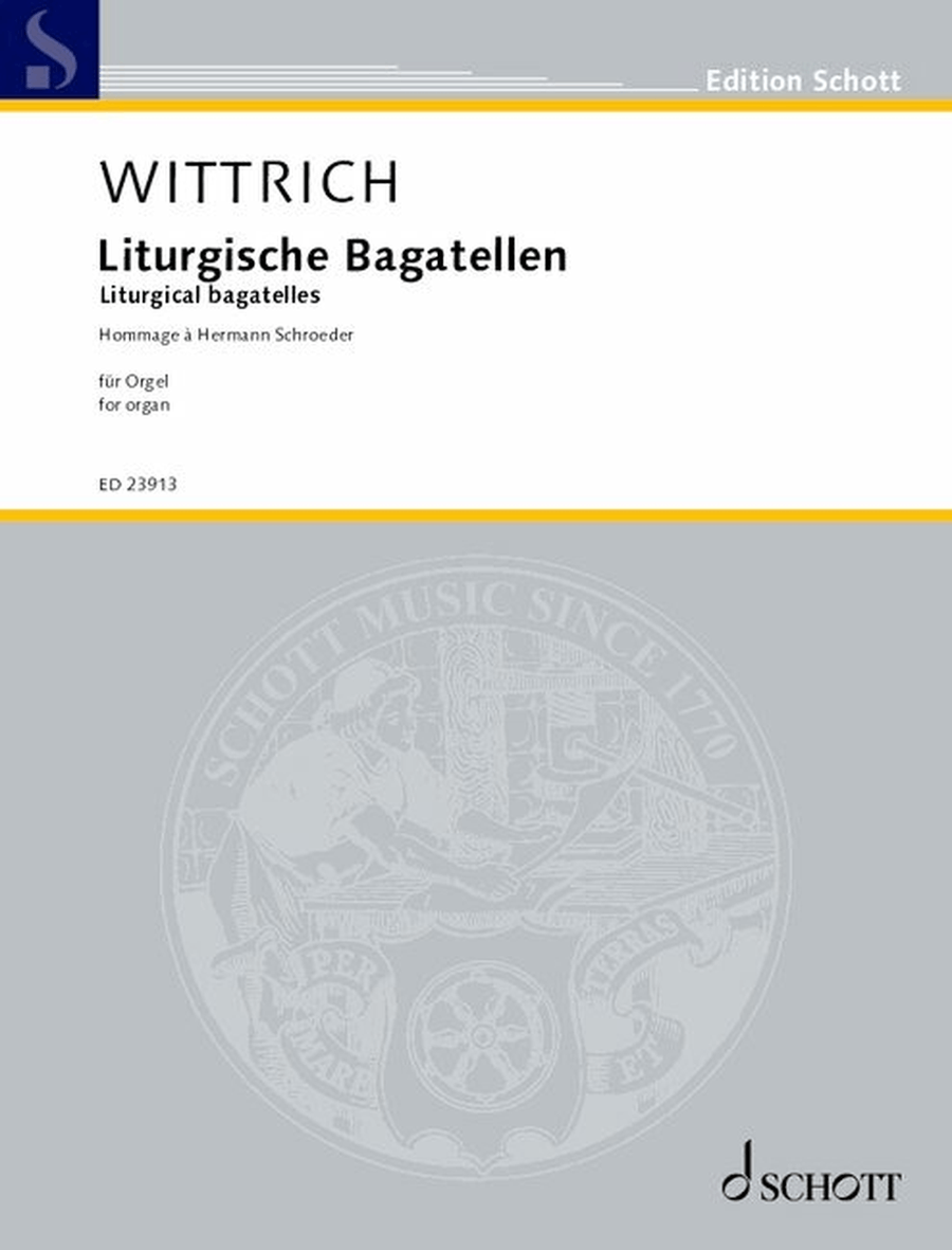 Liturgical bagatelles Liturgical bagatelles Organ scores gallery preview page 1