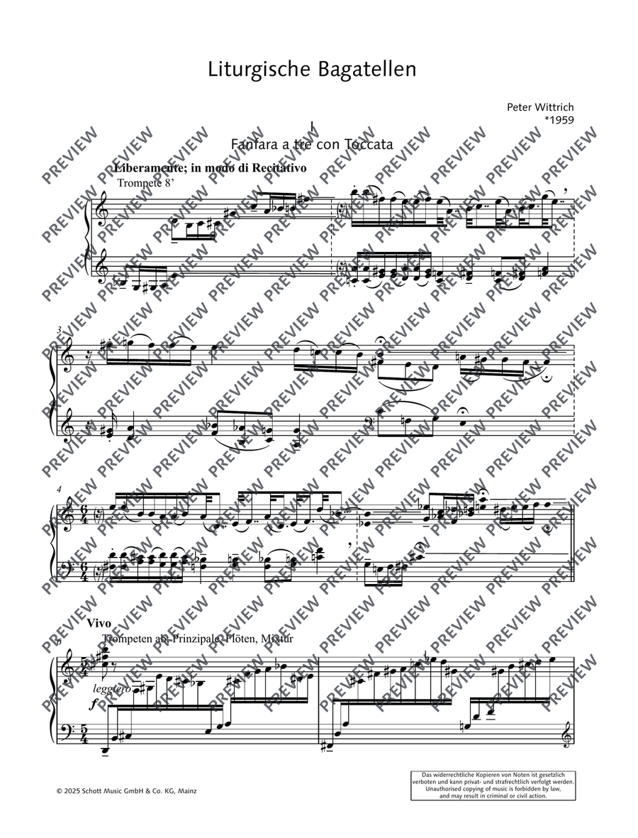 Liturgical bagatelles Liturgical bagatelles Organ scores gallery preview page 8