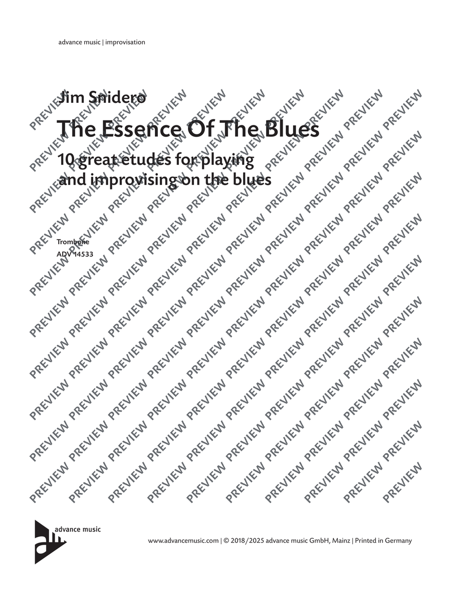The Essence Of The Blues Trombone Trombone scores gallery preview page 2